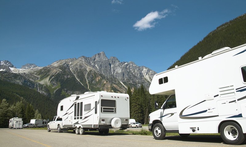 RV and Motorhome one road by mountains Southeast Financial