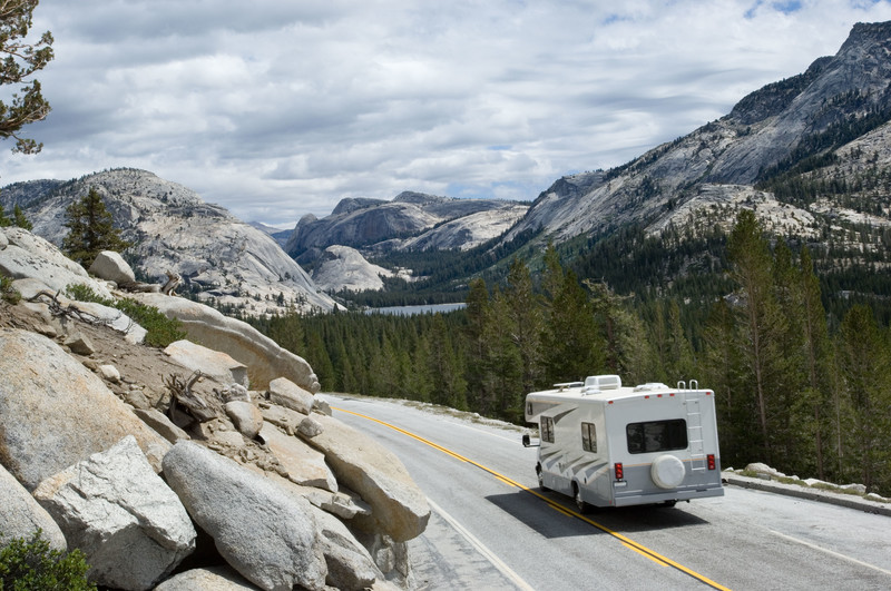 RV Motorhome in the mountains Southeast Financial