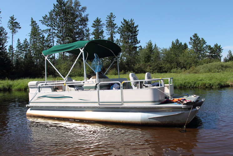 pontoon fishing boat